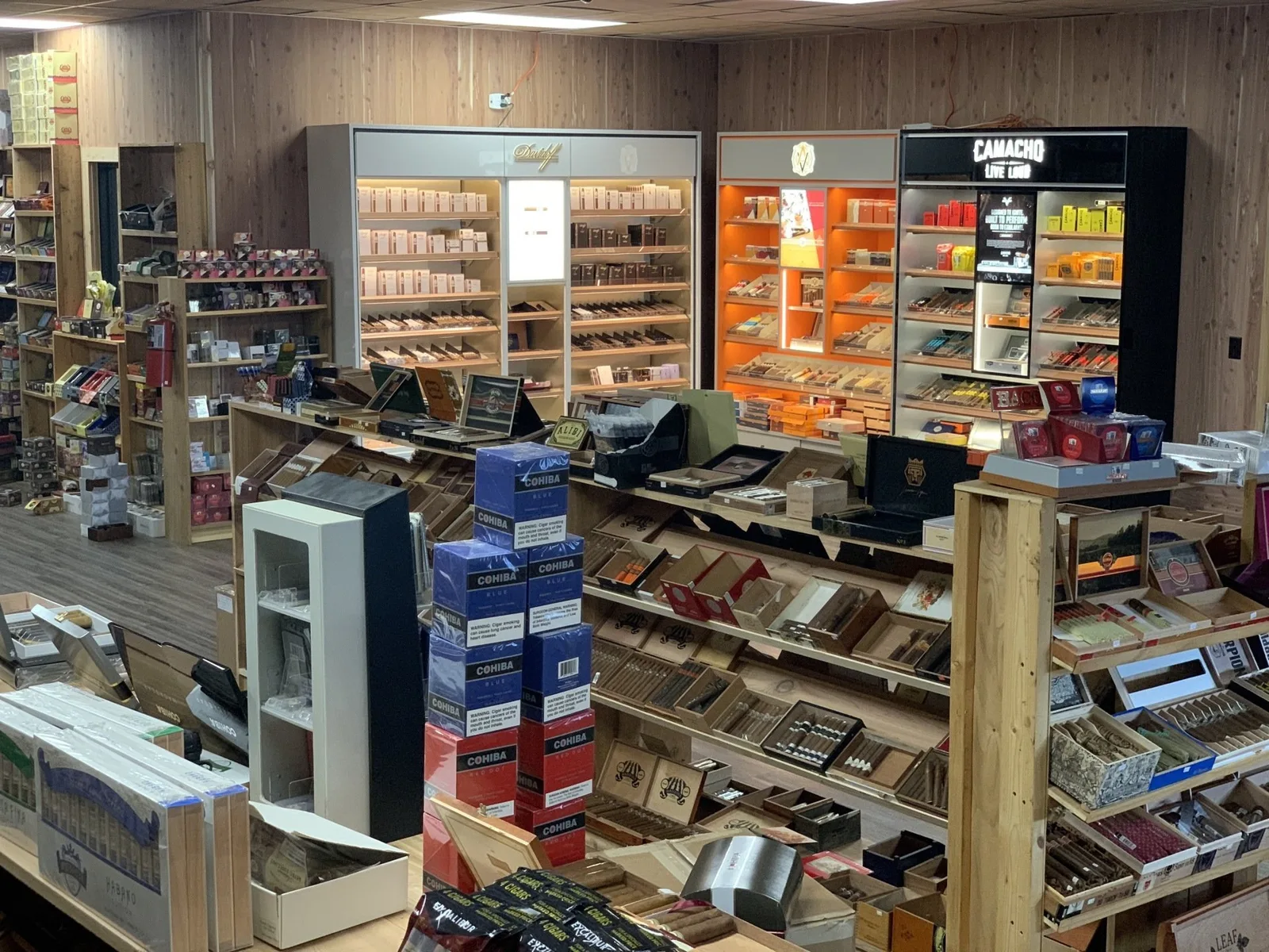 Boutique cigar brands on display